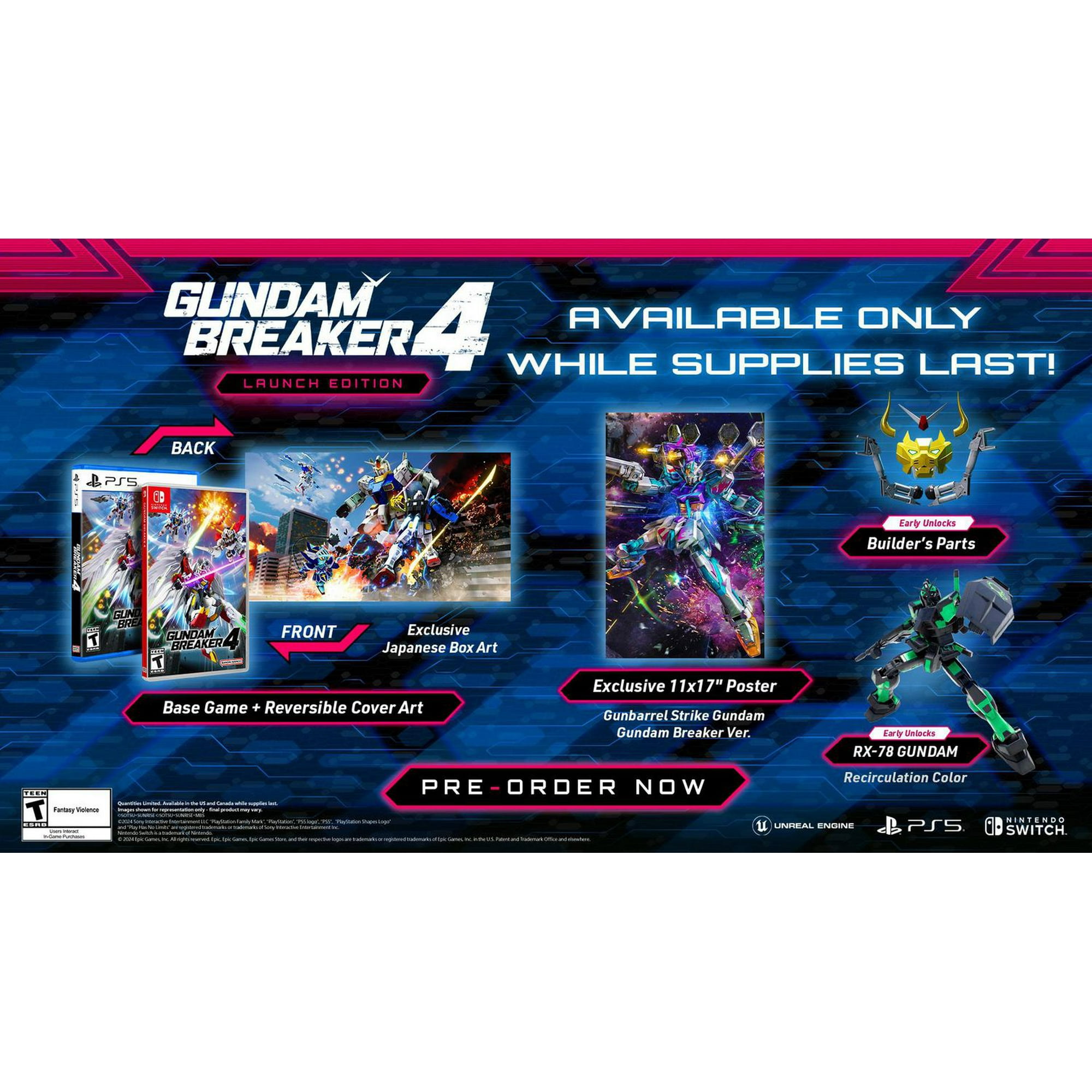 GUNDAM BREAKER 4 LAUNCH EDITION (Nintendo Switch) - Walmart.ca