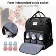 thumbnail image 5 of Diaper Bag Backpack, Novashion Multifunction 3 in 1 Waterproof Travel Back Pack, Baby Changing Bags with Changing Pad, Stroller Straps, Unisex, Black, 5 of 9