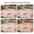 thumbnail image 7 of ODIKA Pink Leopard Print Trellis Spots Vintage Frame Spotted Border for Great Room, Indoor Open Concept, Large Living Low Profile Flatwoven, 7 of 7