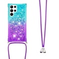 thumbnail image 3 of Funda para Samsung Galaxy S22 Ultra 5G Brillantina Líquida Divertida Reluciente y con Cristales en Movimiento Cuerpo Cruzado con Cordón Ajustable, 3 of 5