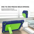 thumbnail image 2 of FIEWESEY Kids Case for Coopers Tablet CP10 Tablet,Heavy Duty Shoulder Strap & Kickstand Shockproof Kids Friendly Rugged Case for Coopers Tablet CP10 / YQSAVIOR 10 inch Tablet (Navy/Green), 2 of 6