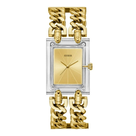 Guess Women's Mod Heavy Metal Gold Dial Watch - GW0669L1