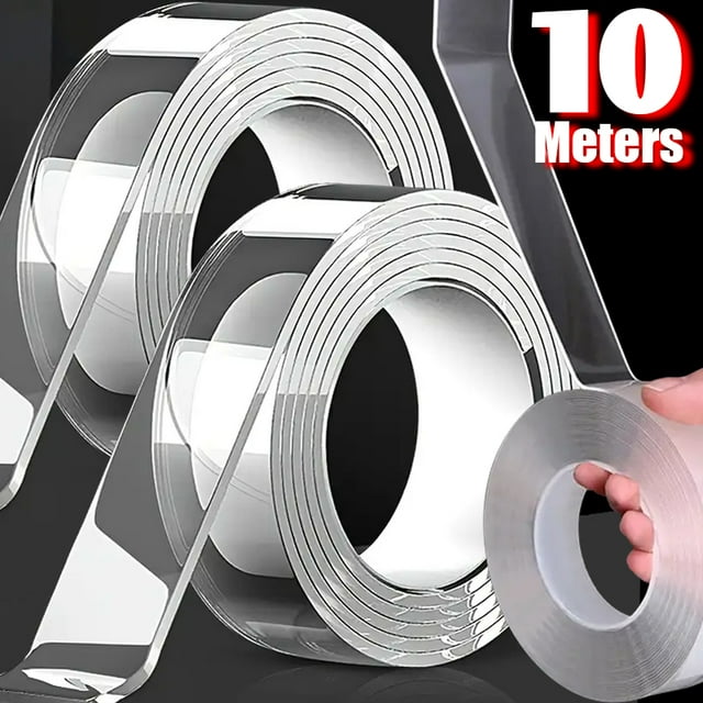 1-10M Nano Rubans Adhésifs Double Face Extra Forts Étanches Transparents Sans Trace Réutilisables Bandes Décoratives de Montage