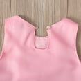 thumbnail image 3 of CUZIBR Baby Girls Tutu Dress Lace Flower Embroidery Solid Color Sleeveless A-Line Round Neck Cute Bow Mesh Tulle Dresses With Headband Set Summer Elegant Clothes Outfits,Pink,12-18 Months, 3 of 4