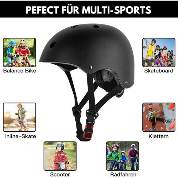 skateboard helmet, scooter helmet black skate helmet, bike helmet