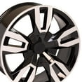 thumbnail image 5 of OE Wheels CV40 22 Inch Rims Fit Tahoe RST Style 6x139.7 22x9 Gloss Black Machined - Hollander 5620 (Set of 4), 5 of 5