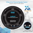 thumbnail image 2 of Altavoces marinos Pyle PLMR652B IP-X4 de 6.5 pulgadas, 600 W, 2 vías, color negro, 2 of 7