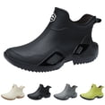 thumbnail image 4 of LIJCC Unisex Rain Boots Water Shoes Couples' Same Style Low Top Rubber Shoes Casual Fashion Outdoor Work Fishing Car Wash Kitchen Non Slip Overshoes Rain Boots, 4 of 5