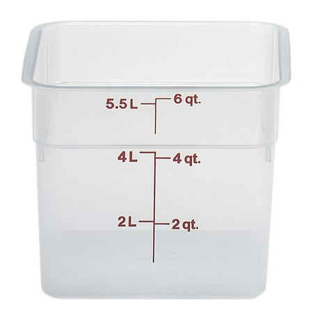Cambro Upc800 Food Cart - Cambro CamSquare� 6 qt Translucent Food Storage Box - 8 3/8