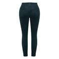 thumbnail image 6 of FAHXNVB Women's High Waist Velvet Skinny Pants Soft Elastic Waist Stretch Yoga Pants Solid Color Buttery Soft Velour Leggings,XL,Blue, 6 of 7