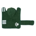 thumbnail image 4 of Hunter Green Embroidered Paw X-Small Pet Robe, 4 of 5
