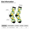 thumbnail image 2 of KLL Corn Cob Print Cool Socks Men's Women's Crew Socks Funny Crazy Novelty Stockings, 2 of 6