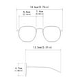 thumbnail image 3 of ibiyuan Sunglasses Women Women Classic Large Round Frame Sunglasses Vintage Fashion UV Protection Sun Shades, 3 of 5