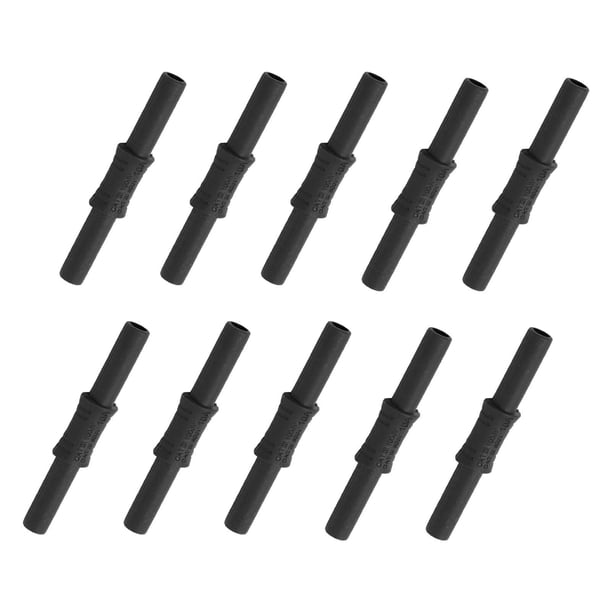 10 Uds 4mm Hembra a Hembra Banana Plug Acoplador Latón Niquelado Banana Jack Conectores para Cable de Altavoz ANGGREK Otros