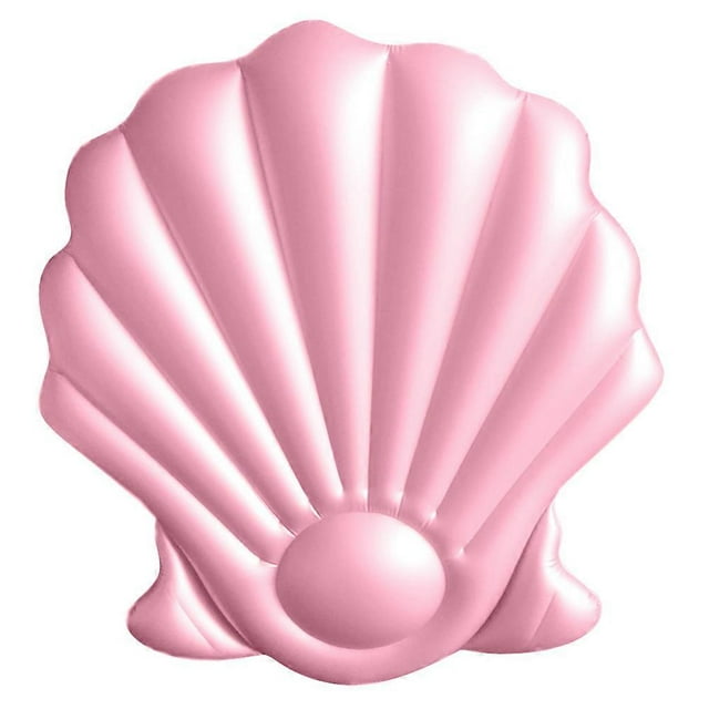 Radeau Flottant Gonflable en Forme de Coquille pour Piscine d'Été Lit d'Eau en PVC_Perfect Gift