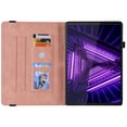thumbnail image 4 of Allytech Lenovo Tab M10 Plus Case Model TB-X606F, Slim Fit PU Leather Butterfly Embossed Shockproof Drop Protection Kickstand TPU Case Cover for Lenovo Tab M10 Plus TB-X606F, Pink, 4 of 6