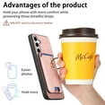thumbnail image 3 of PU Leather Case for Samsung Galaxy A25 5G, Detachable Magnetic Card Holder Slim Protective Support Car Magnetic Mount Secure-Grip Ring Stand Compatible with Samsung Galaxy A25 5G - Pink, 3 of 8