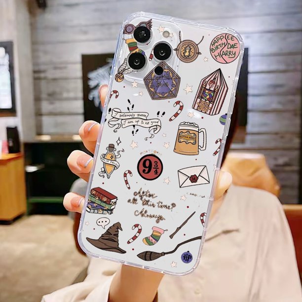 Cool Harry Potter Art Logo pink Phone Case For Apple iPhone 14 13 12 11 SE XS XR X 7 8 6 5 Plus Pro MAX 2020 Transparent CoveriPhone 6 Plus Gao Jinjia LED