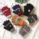 thumbnail image 3 of Guantes de invierno para niños con forro interior de doble capa, resistentes al frío y al calor, guantes de punto necesarios para viajar y jugar, 3 of 6