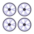 thumbnail image 4 of 4 Ruedas Giratorias Silenciosas de EVA para Carrito de Compras, Ideales para Accesorios de Supermercado Y Poleas., 4 of 9