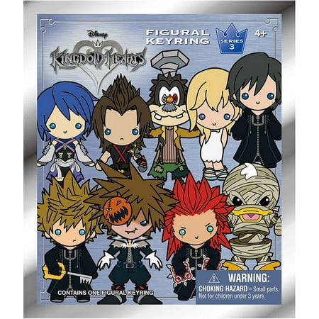 - Kingdom Hearts Series 3- 3D Collectible Key Ring Blind Bag- Single Bag