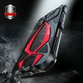 thumbnail image 4 of Dteck Armor Phone Case for iPhone 14 Pro Max Military Grade Protective Heavy Duty Full Body Cover Metal Bumper Built-in Silicone Shockproof Dustproof with Lanyard & Screen Protector,Black+Red, 4 of 10