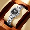 thumbnail image 3 of SKMEI Women's Watch, Quartz Analog Dress Watch with Slim Stainless Steel Band Watch for Ladies, 3 of 4