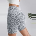 thumbnail image 5 of Womens Shorts 2025 Summer Abdominal Leopard Print Yoga Pants Lifting Running Peach Fitness Beach Vacation Trendy 2025 S-L, 5 of 7