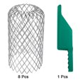 thumbnail image 2 of Pala para canalones Getter Filtros de pala para techo, kit de limpieza de hojas de malla, protectores de bajante, 2 of 8
