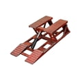 thumbnail image 3 of arctrm Car Lift Model Garage /64 Scale Photo Props Crafts Vehicle Maintenance Miniature Red Old, 3 of 10