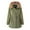 Green, variant on Baberdicy Lady's Coat Women's Winter Coat Hooded Warm Quilted Thicken Jacket with Trim Plus Size Tops Black