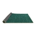 thumbnail image 2 of Ahgly Company Indoor Round Oriental Turquoise Blue Industrial Area Rugs, 4' Round, 2 of 4