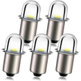 thumbnail image 1 of shiyou-Upgrade LED Flashlight Bulb 6V P13.5S Base Socket White LED Bulbs Replacement for Flashlight Torch Lights, Negative Earth (Pack of 5), 1 of 4