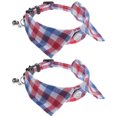 thumbnail image 4 of 2Pcs Small Pet Collar with Bell Lovely Cat Collar Adjustable Exquisite Kitten Neck Collar, 4 of 7