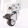 thumbnail image 4 of ZHAOCHENG Ruedas Giratorias De 4 Piezas, Ruedas para Muebles L 25 Mm, Ruedas Giratorias De Goma con Freno, para Cuna, Armario, Muebles, Mesa, Capacidad De Carga 11 Kg Por Rueda, 4 of 5
