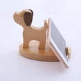 thumbnail image 1 of Soporte de madera para teléfono móvil, soporte independiente con forma de perro, soporte para teléfono móvil con forma de mascota, nuevo soporte de escritorio para teléfono móvil, soporte decorativo d, 1 of 5