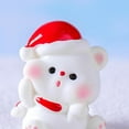 thumbnail image 3 of YAOMOBB Long-lasting Christmas Ornament Add Holiday Cheer with 2Pcs Christmas Bear Ornament Mini Cartoon Santa Claus Snowman Tree Gift Box Solid Resin Desktop Decorations, 3 of 7
