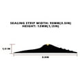 thumbnail image 4 of Universal Garage Door Bottom Threshold Seal Strip Weatherproof Rubber (10Ft, Black), 4 of 5