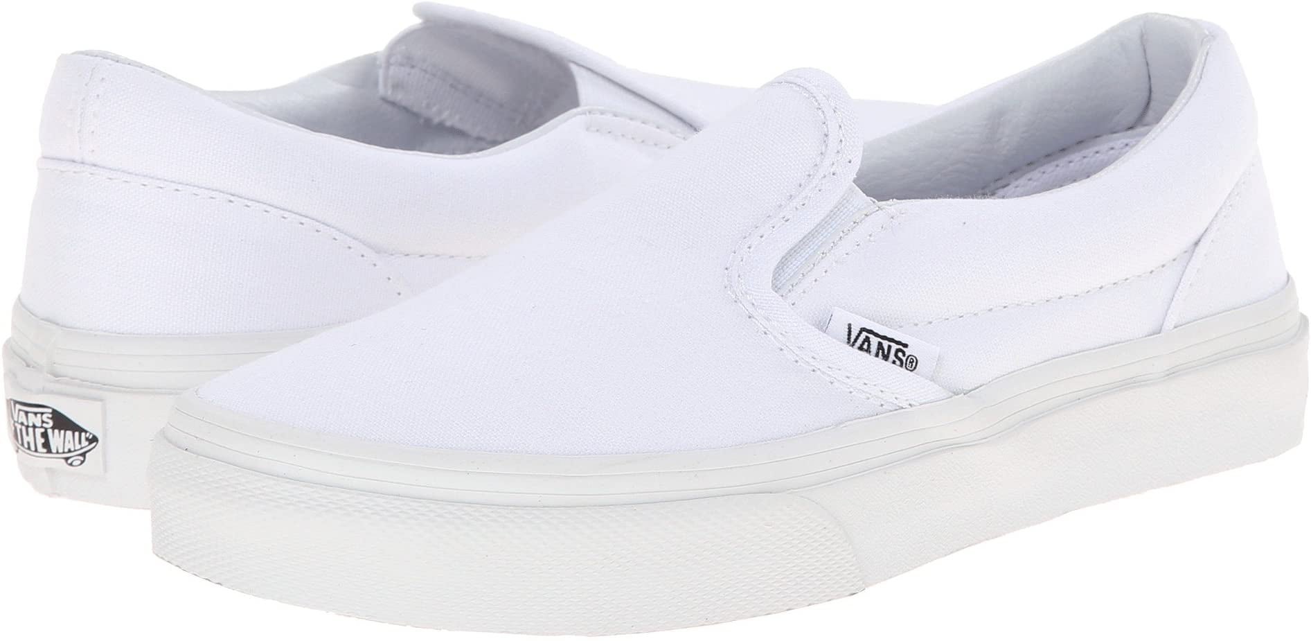 boys white slip on vans