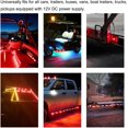 thumbnail image 6 of 'Purishion 10x 3/4in' Round LED Clearence Light Front Rear Side Marker Indicators Light for Truck Car Bus Trailer Van Caravan Boat, Taillight Brake Stop Lamp 12V (Red)..., 6 of 13