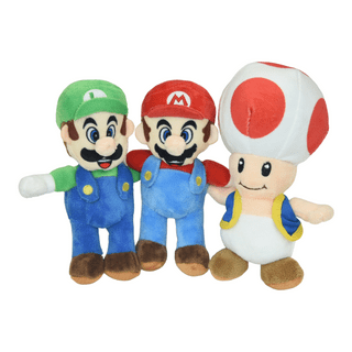 Super Mario Bros Mushroom Plush Toy Toad Toadette Soft Stuffed