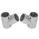 thumbnail image 4 of 1 par de piezas de accesorios para pasamanos de barcos, herrajes marinos de acero inoxidable 316 de 60 grados, izquierda derecha, diámetro 25mm(1in), 4 of 5