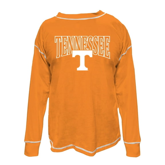 Women's Fanatics Tennessee Orange Tennessee Volunteers Plus Size Contrast Stitch Sweatshirt