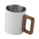 thumbnail image 3 of Taza de café de acero inoxidable, taza de desayuno, taza de doble pared para la mañana (sin tapa), café con leche Blanco, 3 of 9