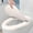 White, variant on Fnyoxu Soft Elongated Vinyl toilet Seat Soft Vinyl Cover with Comfort Foam Cushioning - Fits All Standard Size Fixtures - Easy to Install