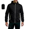 thumbnail image 2 of Dresfit Hoodies for Men Zip Up Long Sleeve Rain Jacket Summer 2026 Drawstring Fishing Windbreaker Uv Protection Hooded Lightweight Gym Raincoat with Pockets S, 2 of 9