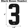 thumbnail image 2 of 3 Inch Modern Metal House Numbers, Metal Address Numbers and Letters, Black Door Mailbox Number, House Address Letter and Number for Office Home Farm Outside (Double 3), 2 of 8