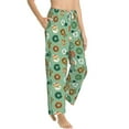 thumbnail image 2 of Uemuo Christmas Donuts Pattern Women's Wide Leg Palazzo Lounge Pants with Pockets Light Weight Loose Comfy Casual Pajama Pants-Medium, 2 of 9