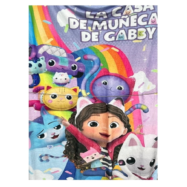 Exclusiva! Cobija Frazada Ultra Suave La Casa de Muñecas de Gabby