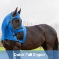 thumbnail image 4 of Resistance Horse Hood Slinky Stretch Lycra Shoulder Guard for Mane Braids – Zippered Hood, 4 of 5